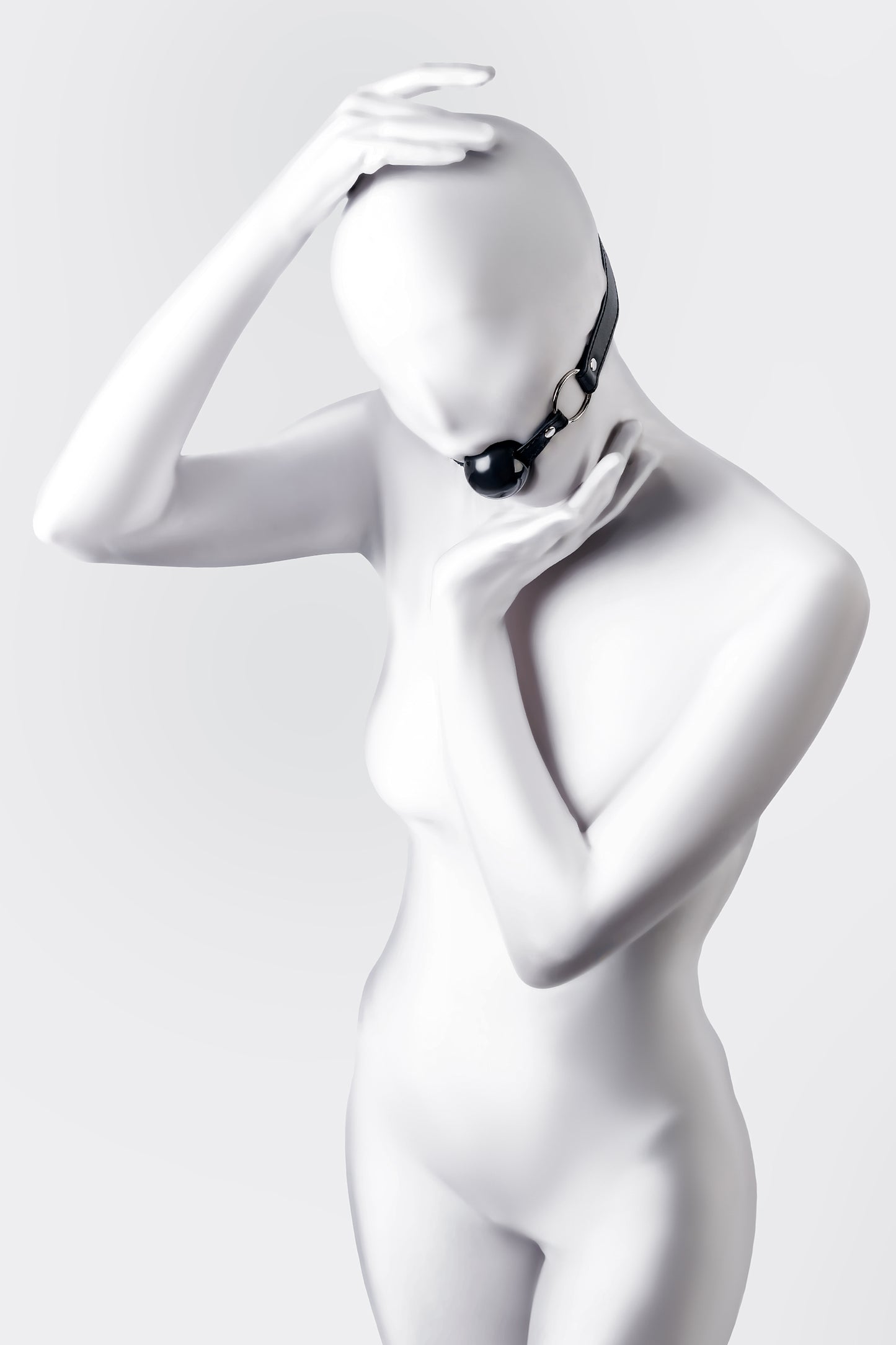 Anonymo BDSM Ağız Topu #0304, TPR, siyah, 64 cm