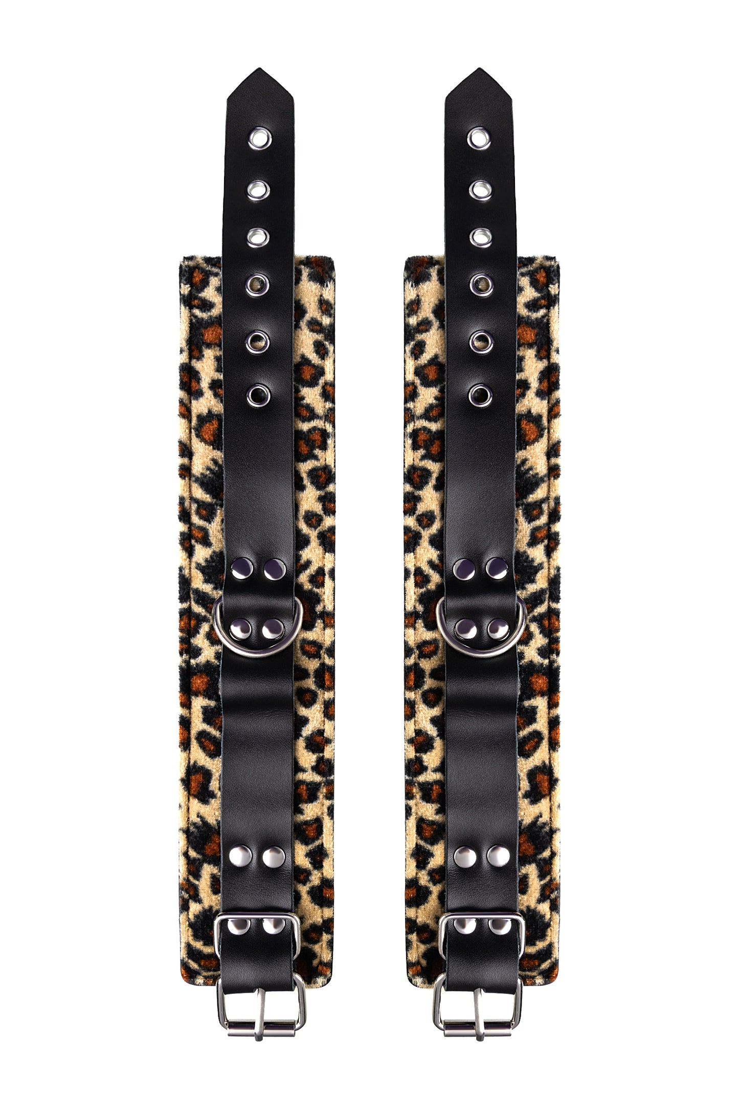 Anonymo BDSM Ayak Kelepçe #0152, PU deri, baskılı, 27 cm