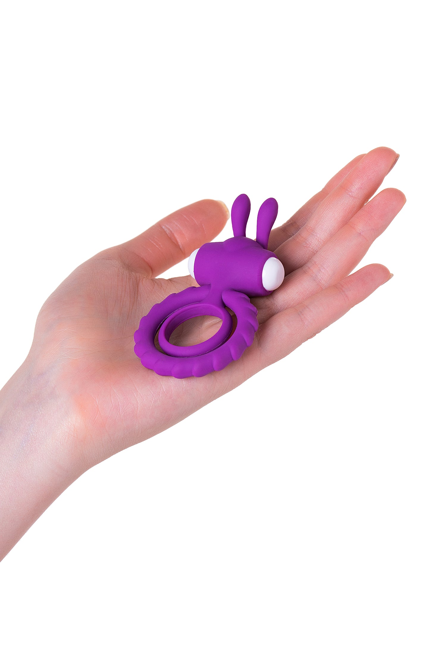 JOS GOOD BUNNY Penis Halkası, silikon, mor, 9 cm