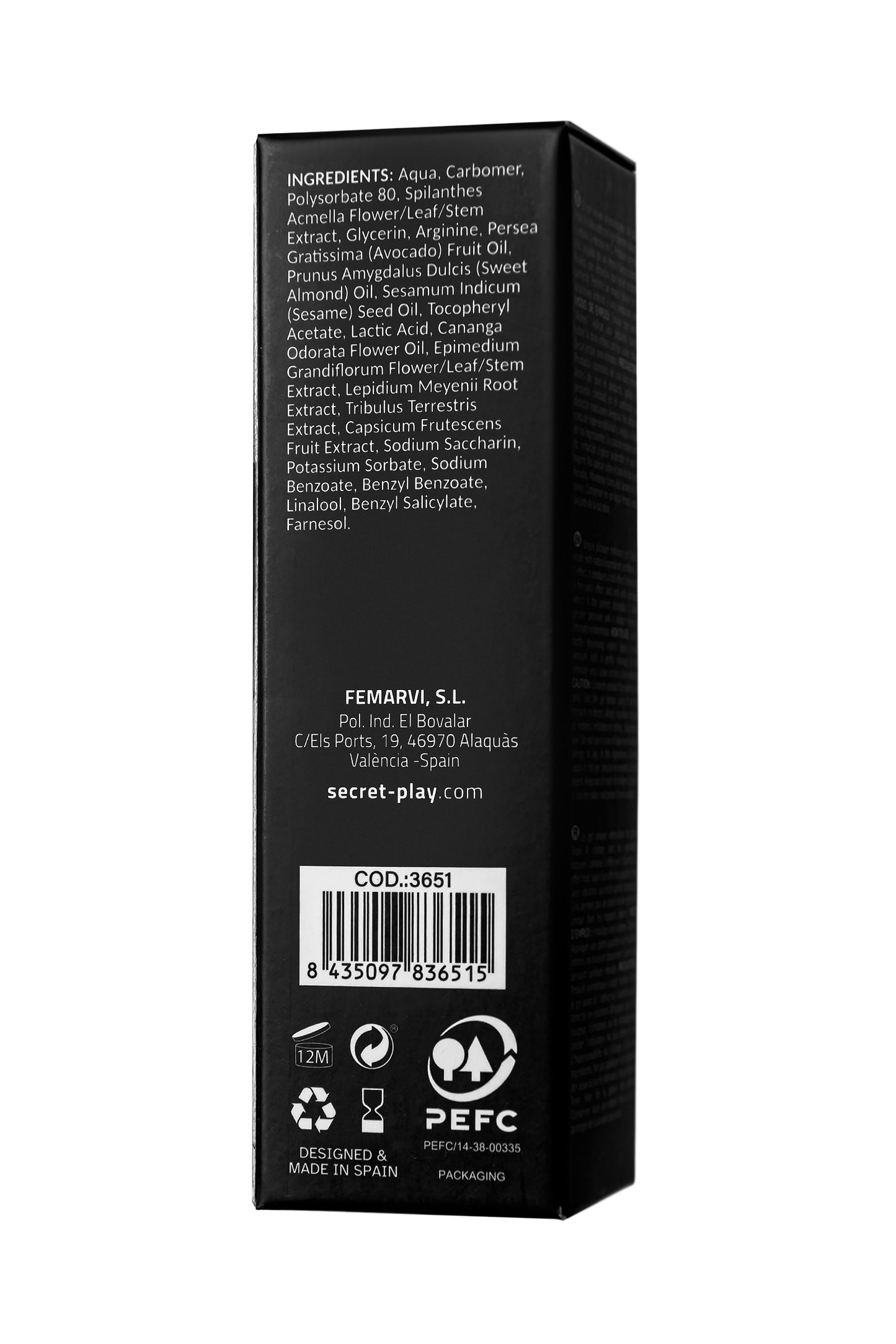 SECRET PLAY Zevk Arttırıcı Çiftler İçin Jel 3'ü 1 Arada, 15 ml
