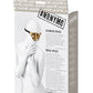 Anonymo BDSM Maske #0202, PU deri, baskılı, 26 cm