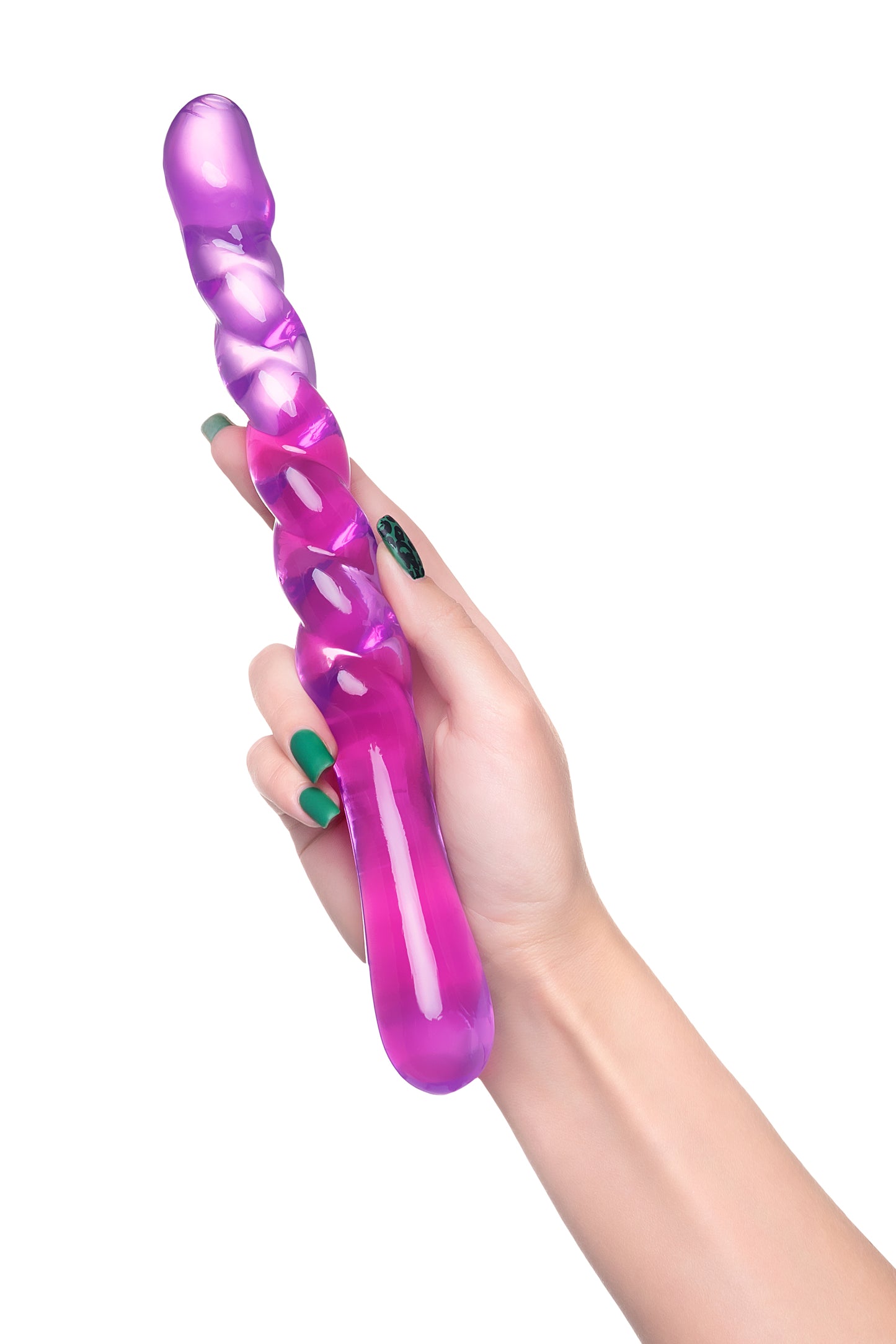 A-Toys by TOYFA Çift taraflı Jel Dildo  Tanza, TPE, mor, 27,5 cm