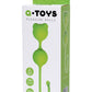 A-Toys by TOYFA Meeko Vajinal Topları, silikon, yeşil, 16,4 cm, Ø 2,7 cm