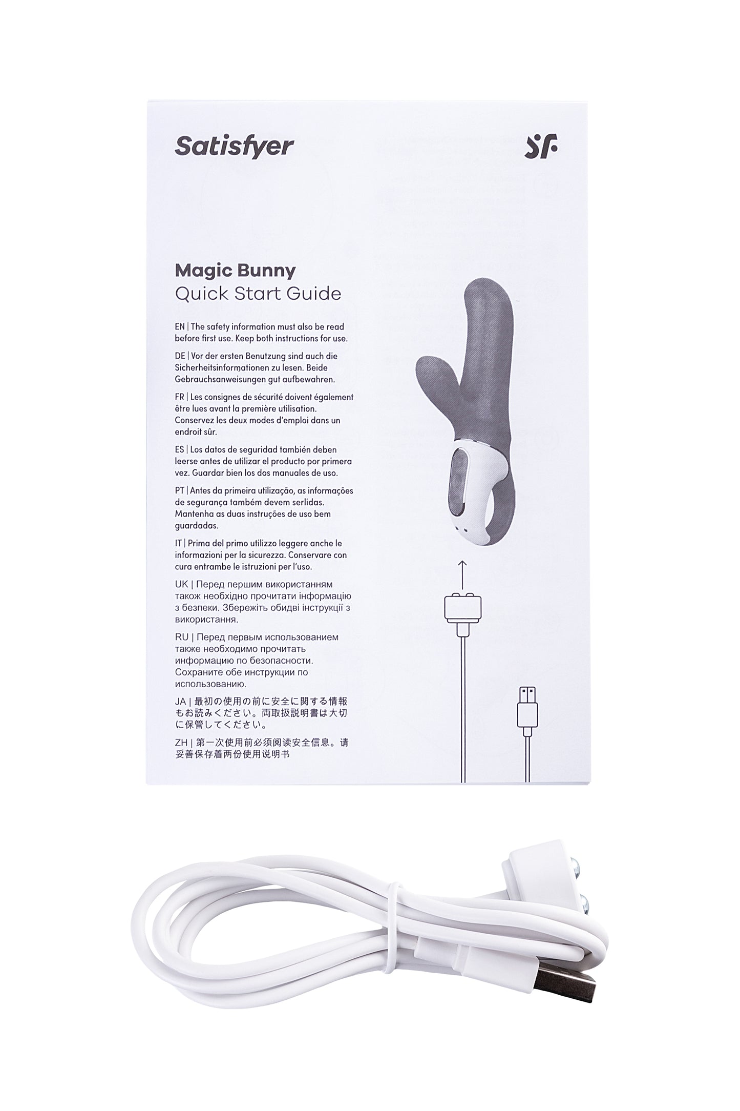 Satisfyer Magic Bunny Gerçekçi olmayan  Vibratörü, Silikon, Mor, 17,7 cm