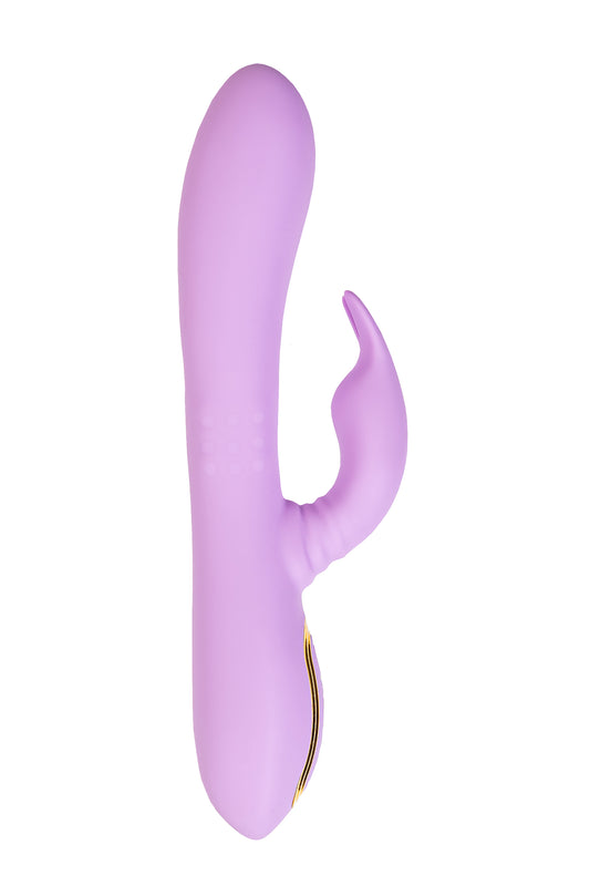 JOS Jammy Silikon Mor 22.5 cm Dönen Klitoral Stimülatörü Titreşimli Silindir