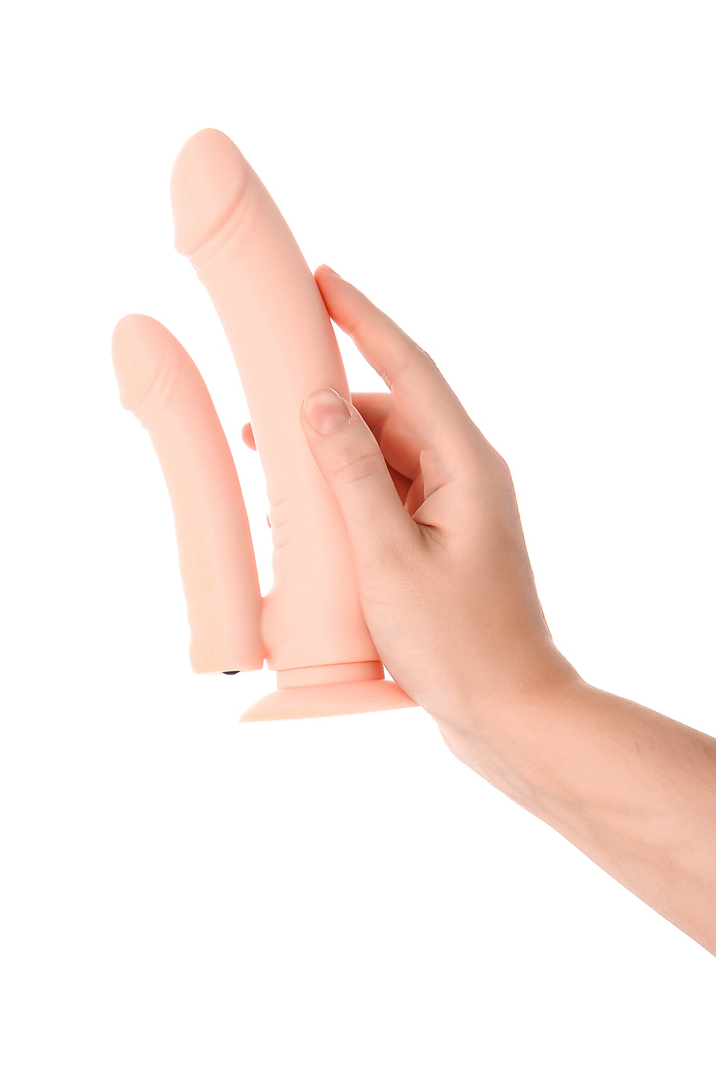 Gerçekçi TOYFA A-Toys Twint yapay penis, silikon, çıplak, 19,5 cm