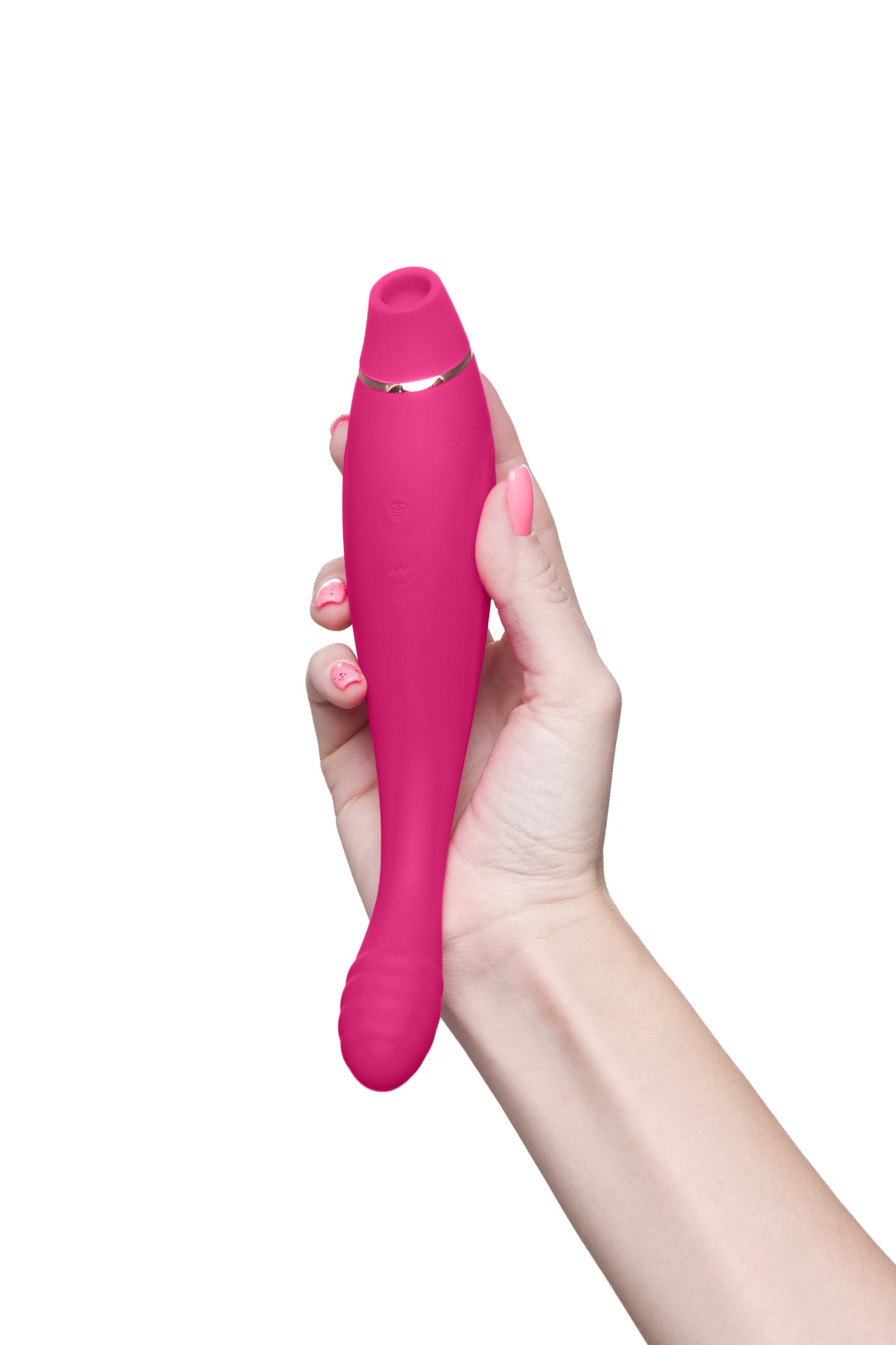 JOS Danvi Vakum Dalgası  Vibratör, Silikon, Pembe, 21,5 cm