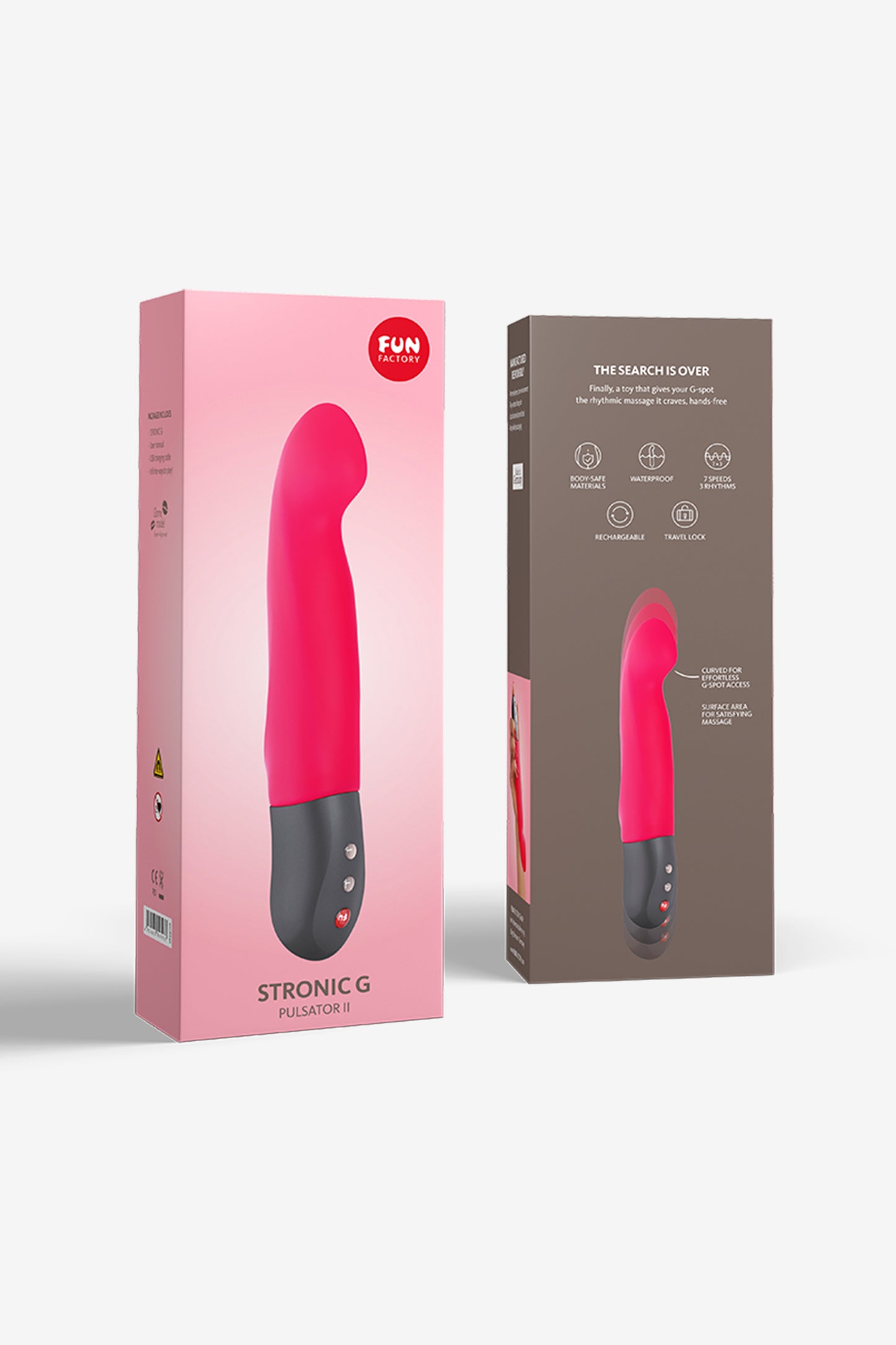 Fun Factory STRONİC G pulsatör, silikon, pembe, 20,8 cm