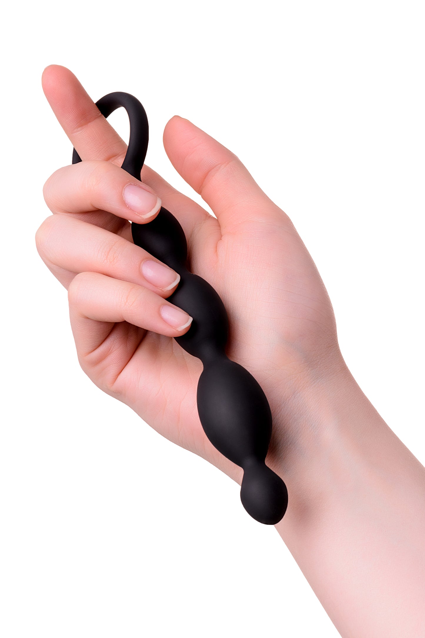 A-Toys by TOYFA  Anal Boncuk S, silikon, siyah, 19,5cm