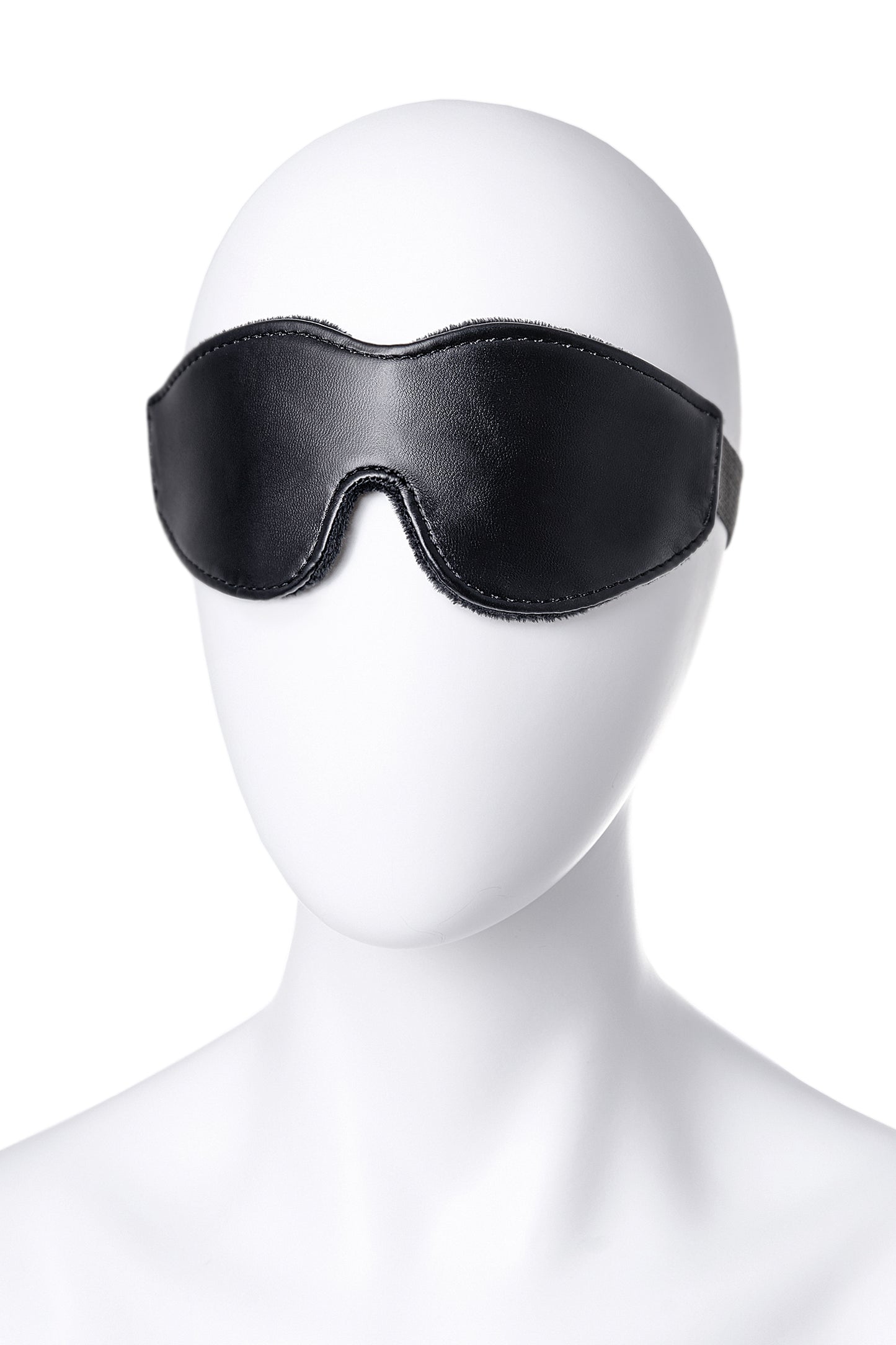 Anonymo BDSM Maske , PU deri, siyah, 26,5 cm