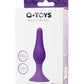 A-Toys by TOYFA  Anal Plug, silikon, mor, 11,3 cm
