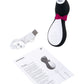 Satisfyer Penguin Vakum Dalgası Klitoris Vibratörü, silikon, siyah, 11,5 cm