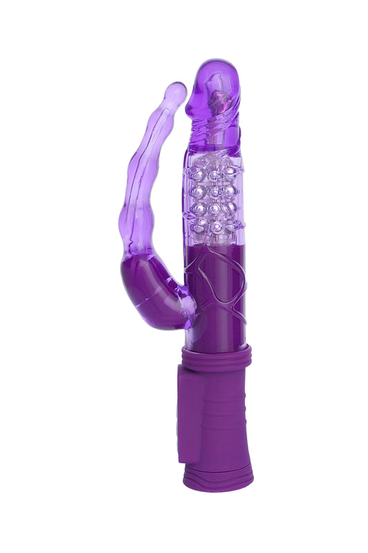 A-Toys by TOYFA  Anal-Vajinal Vantuzlu Vibratör, mor, 22 cm