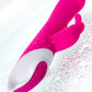 JOS ELLY Isıtmalı Vibratör,  silikon, pembe, 21,5 cm