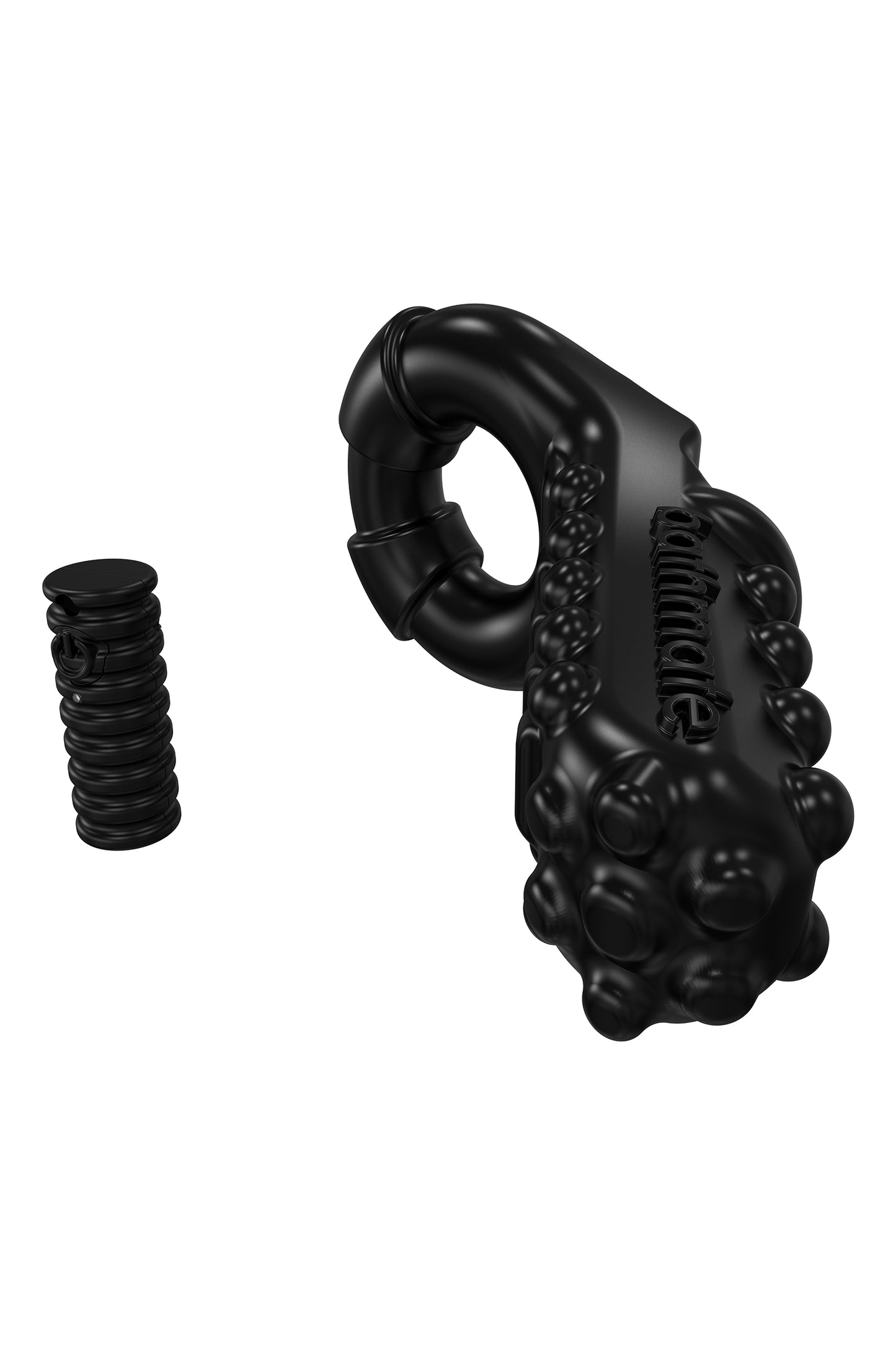 Bathmate Penis üzerindeki titreşim halkası Tickle, elastomex, siyah, Ø5 cm