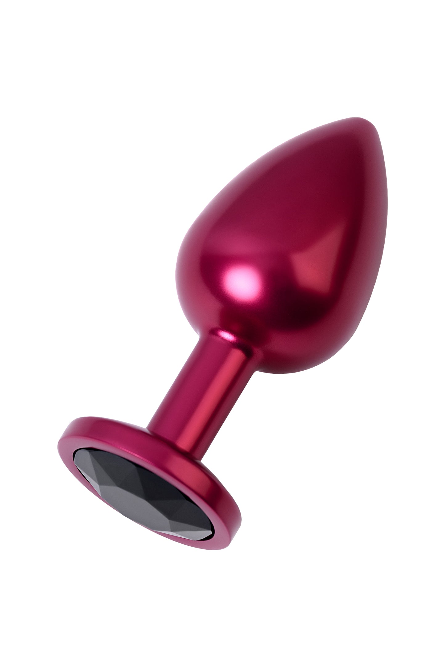 Metal by TOYFA Anal Plug, Metal, kırmızı, siyah kristalli, 8,2 cm, Ø3,4 cm, 85 g