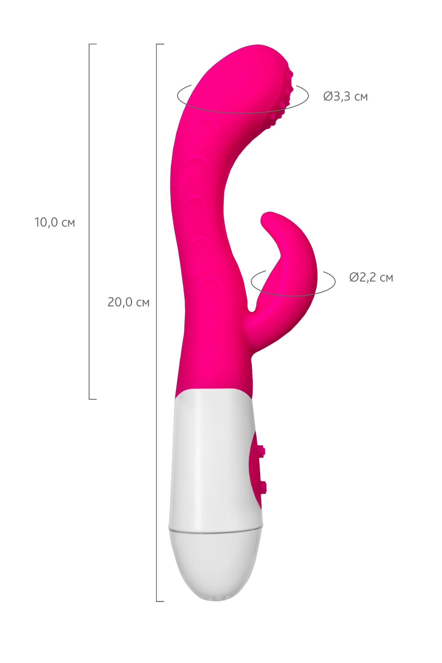 A-Toys by TOYFA Nessy Klitoral Uyarıcı Vibratör, silikon, pembe, 20 cm