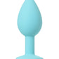ToDo by Toyfa Brilliant anal kılıf, silikon, cam göbeği, beyaz kristalli, 7 cm, Ø 2,8 cm, 26 g