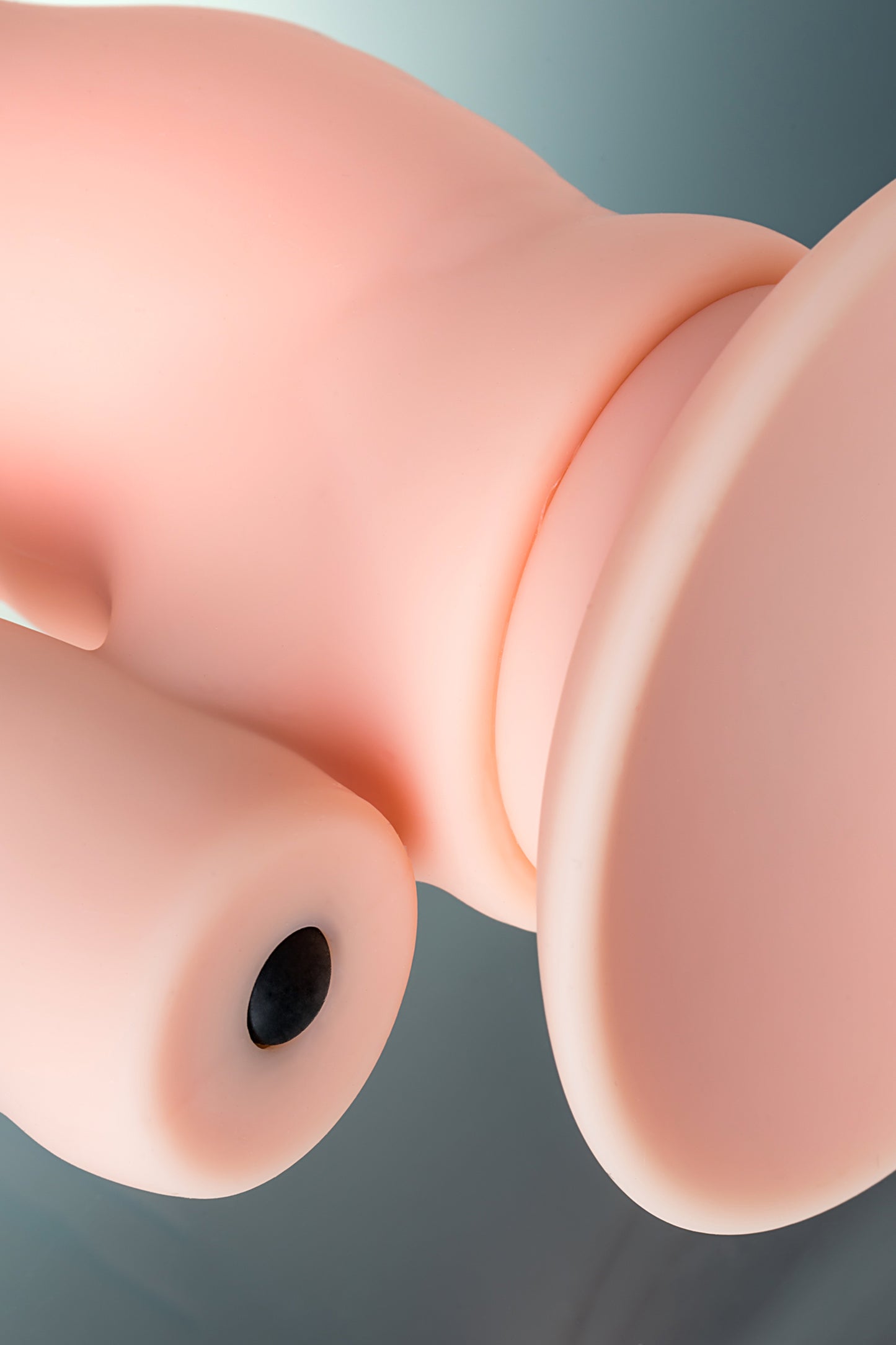 Gerçekçi TOYFA A-Toys Twint yapay penis, silikon, çıplak, 19,5 cm