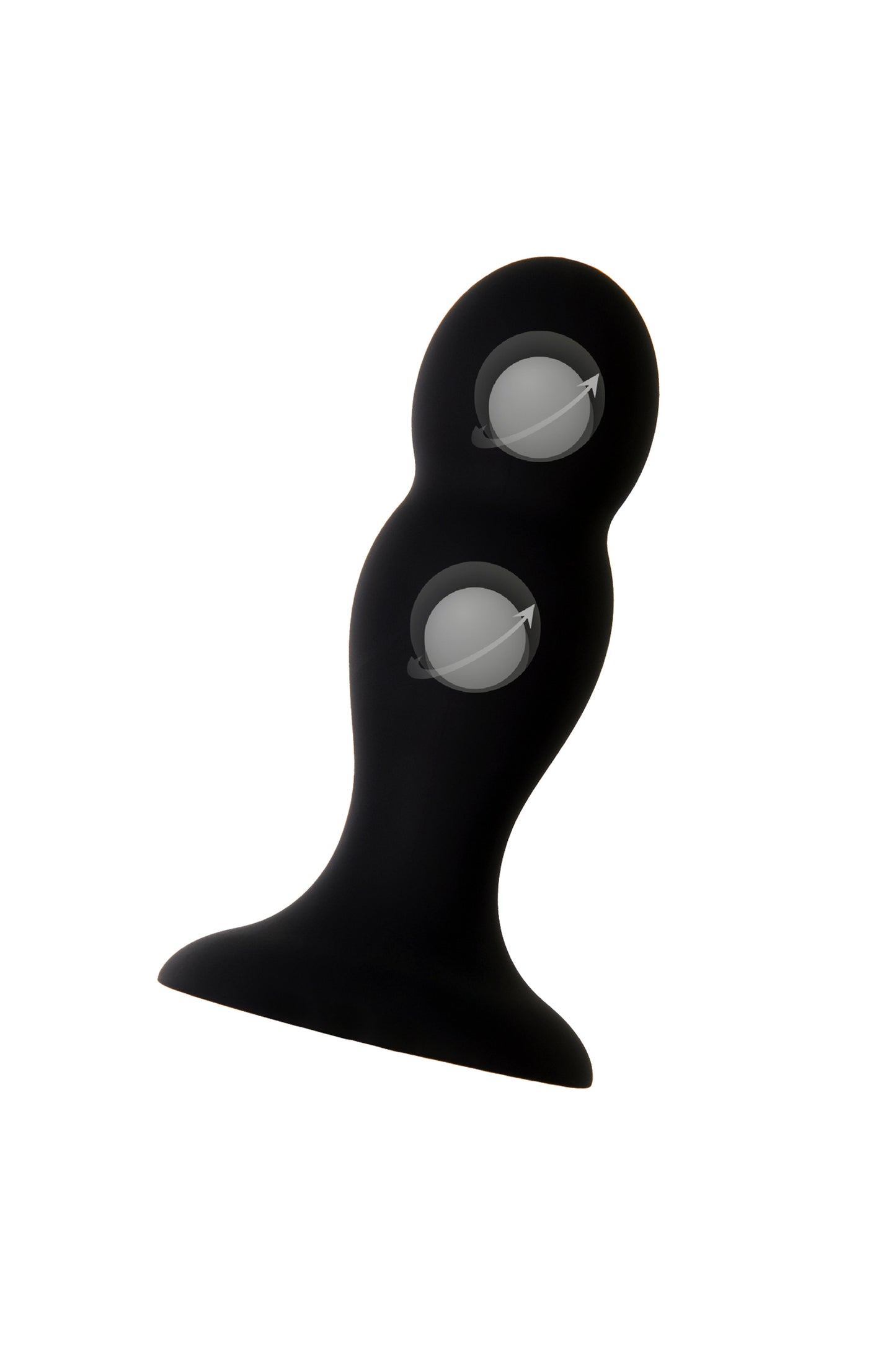 Erotist Hidro Anal Plug, M, silikon, siyah, 10,5 cm