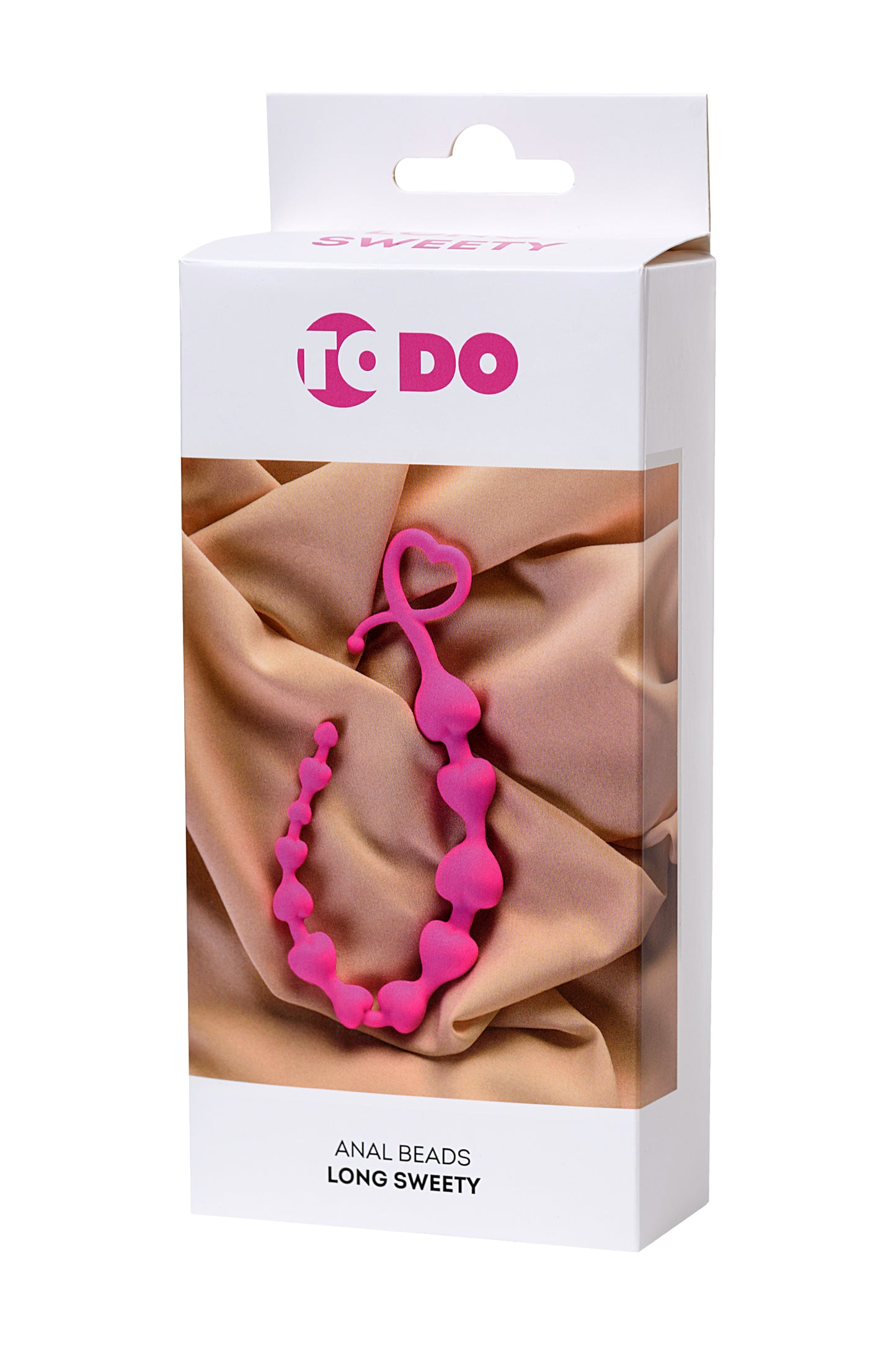 ToDo by Toyfa Long Sweety anal Zinciri, silikon, pembe, 34 cm, Ø 2,7 cm