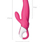 Satisfyer Mr.Rabbit Vibratör, silikon, kırmızı, 22,1 cm