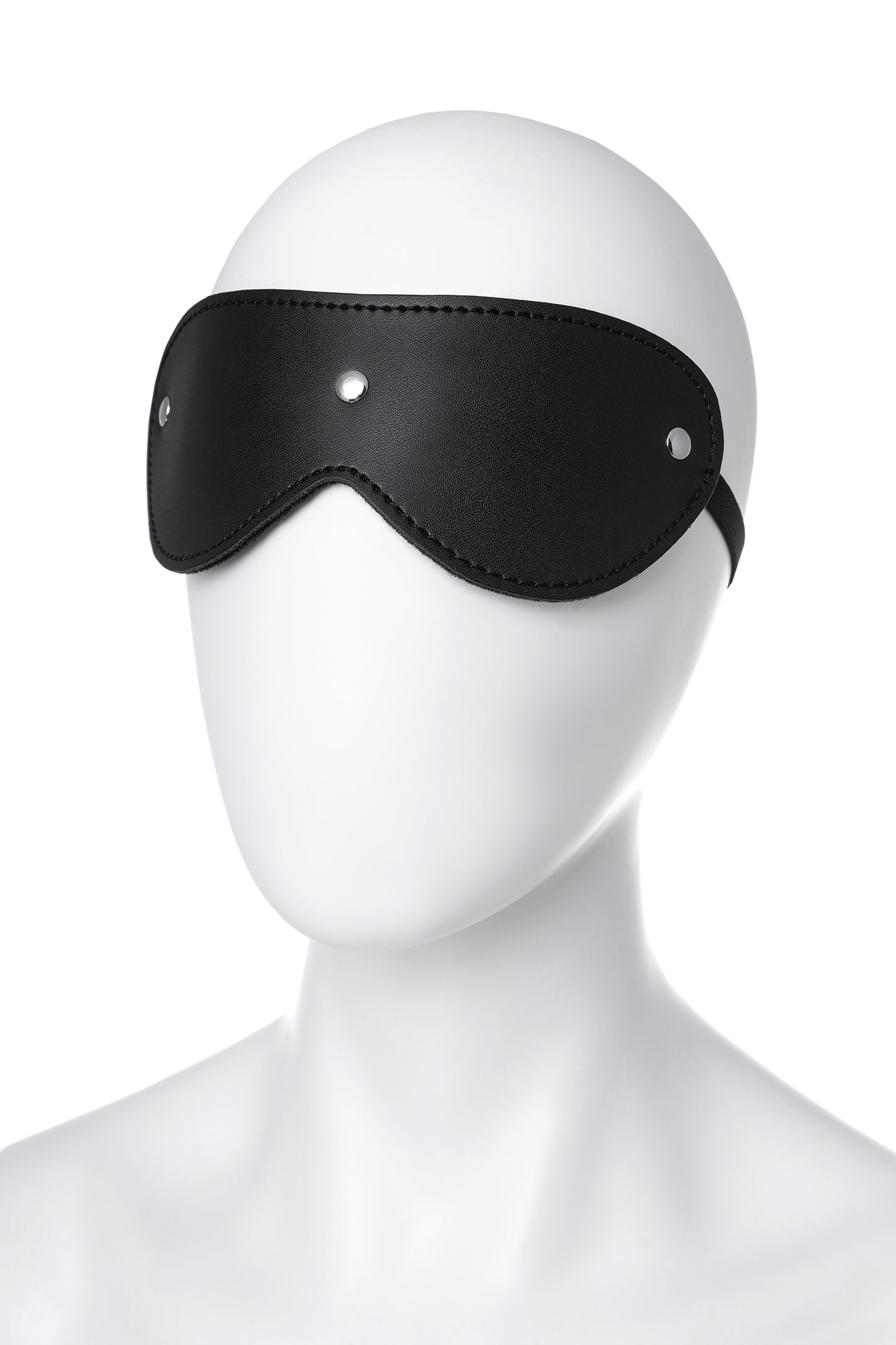 Anonymo BDSM Maske , PU deri, Siyah, 24 cm
