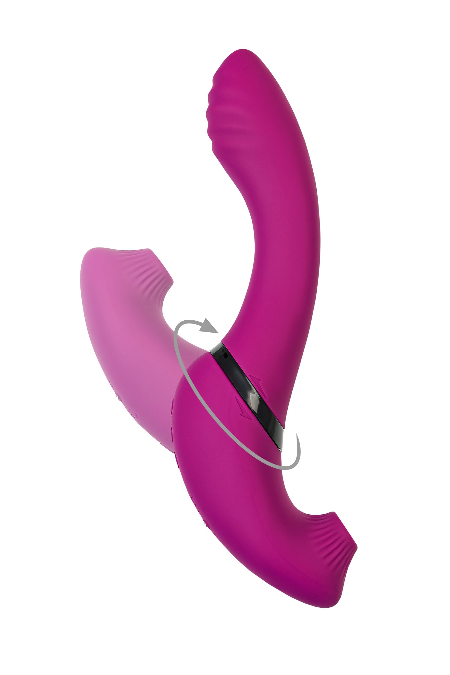 JOS Vakum uyarımlı döner vibratör Spinser, silikon, mor, 23 cm