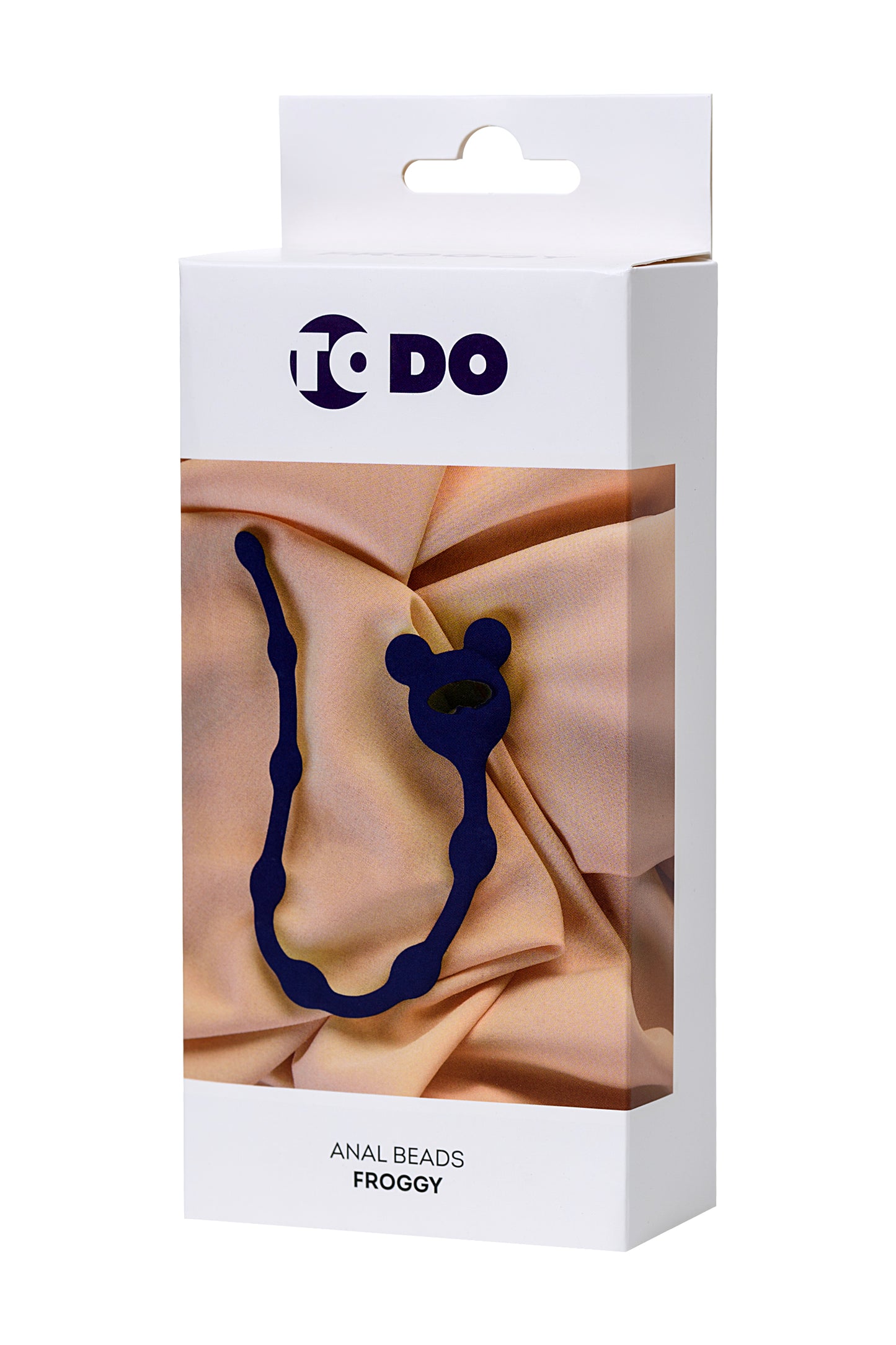 ToDo by Toyfa Froggy anal Zinciri, silikon, mavi, 27,4 cm, Ø 1,4 cm