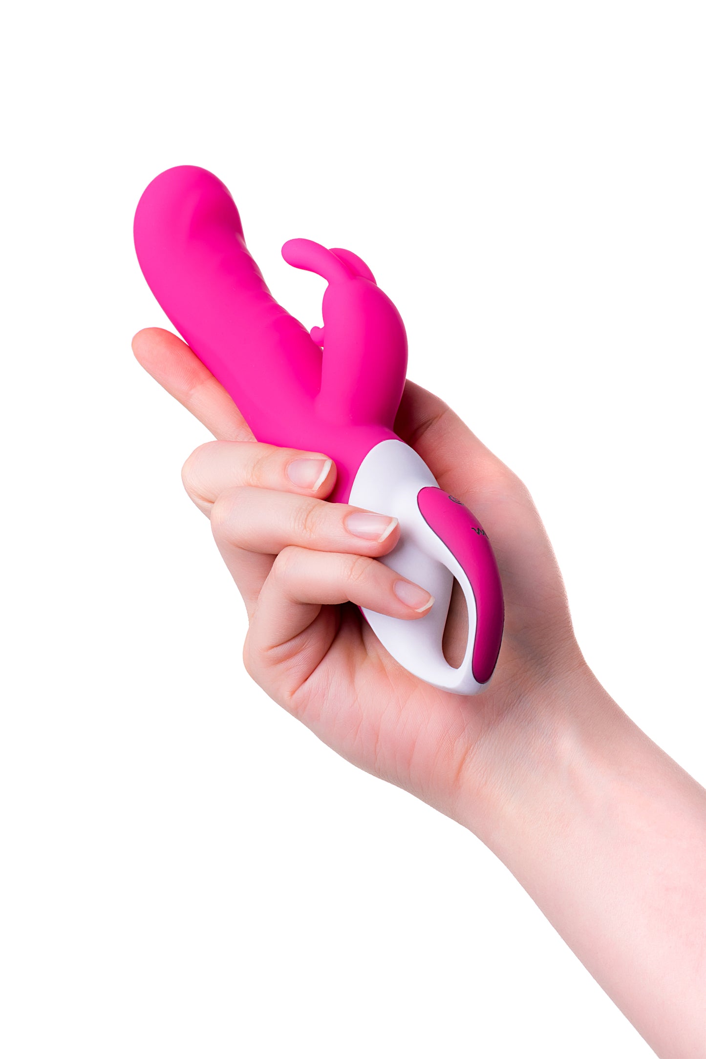 JOS ELLY Isıtmalı Vibratör,  silikon, pembe, 21,5 cm