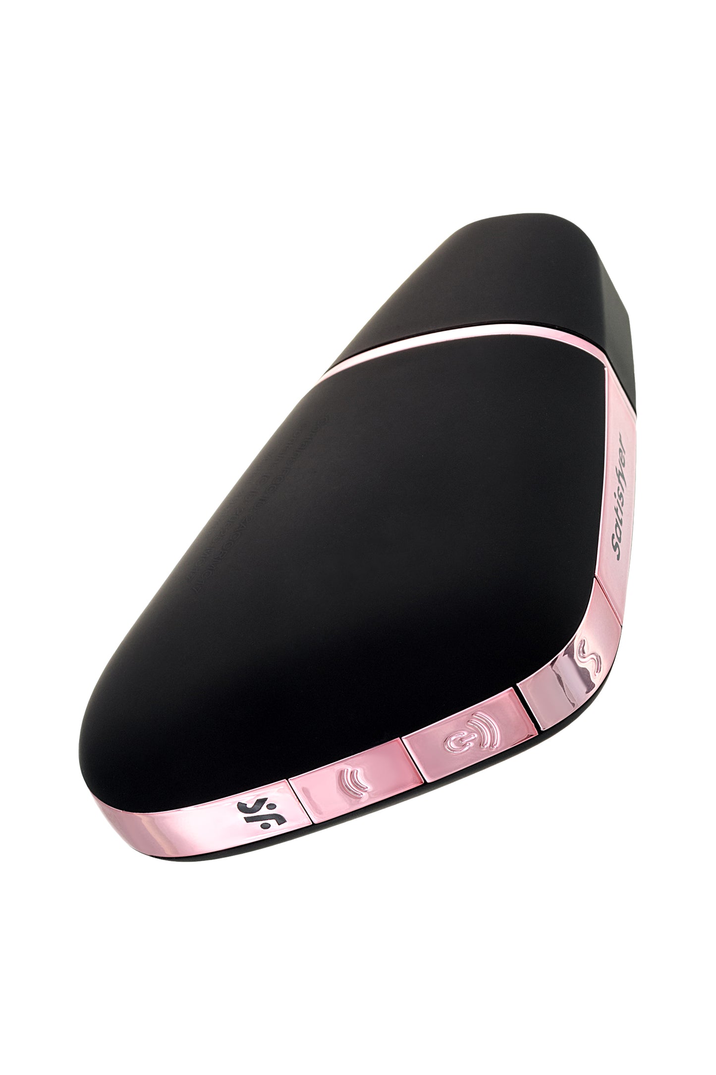 Satisfyer Love Triangle Vakum Dalgası Klitoral Stimülatör, Silikon, Siyah, 8,8 cm