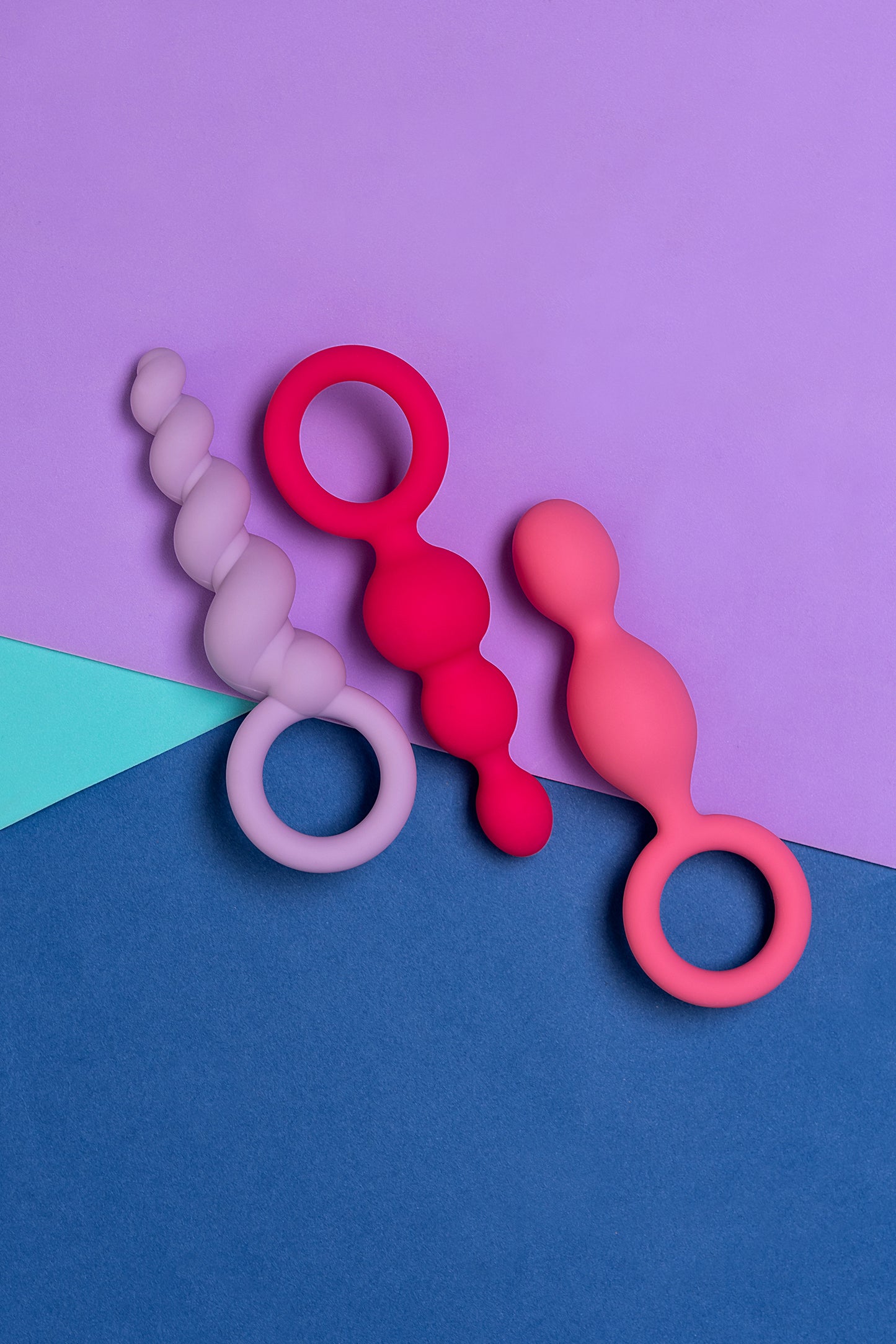 Satisfyer Booty Call (set of 3) Anal Plug Seti, silikon, çeşitli, 13,5 cm