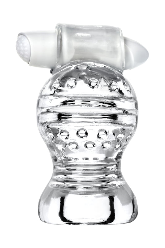 Lingam by TOYFA Masturbator ,Shakti, TPE, Şeffaf, 9 cm