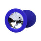 ToDo by Toyfa Brilliant anal kılıf, silikon, mavi, beyaz kristalli 7 cm, Ø 2,8 cm, 26 g