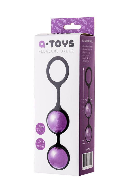 A-Toys by TOYFA Raspy vajinal topları, ABS plastik, Mor, 14 cm