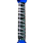 Sexus Glass Çift Taraflı Cam Dildo, mavi, 21 cm