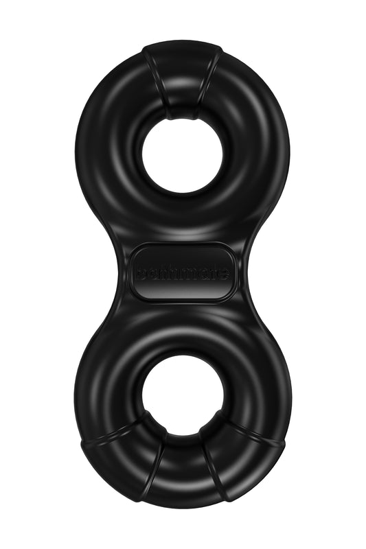 Bathmate Penis üzerindeki titreşim halkası Eight, elastomex, siyah, Ø4-5 cm