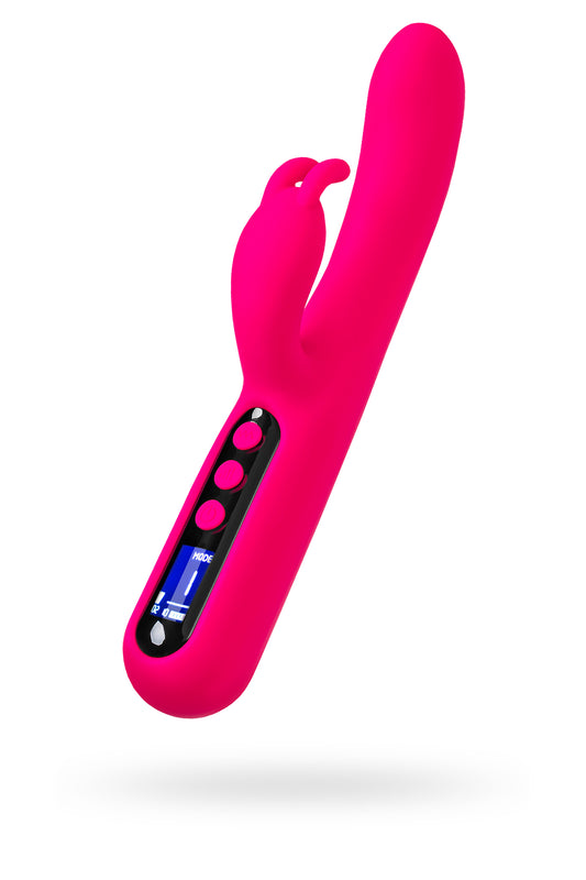 eroTeq Rablock Klitoral uyarımlı G noktası vibratörü , silikon, pembe, 23,5 cm