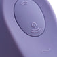 Satisfyer Dual Pleasure Vakum Dalgası Klitoral Vibratör, silikon, mor, 17.9 cm