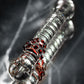 Sexus Glass Çift Taraflı Cam Dildo, Şeffaf, 22 cm