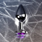 Metal by TOYFA Anal Plug, Metal, gümüş, mor kristalli, 8 cm, Ø 3,4 cm, 85 g