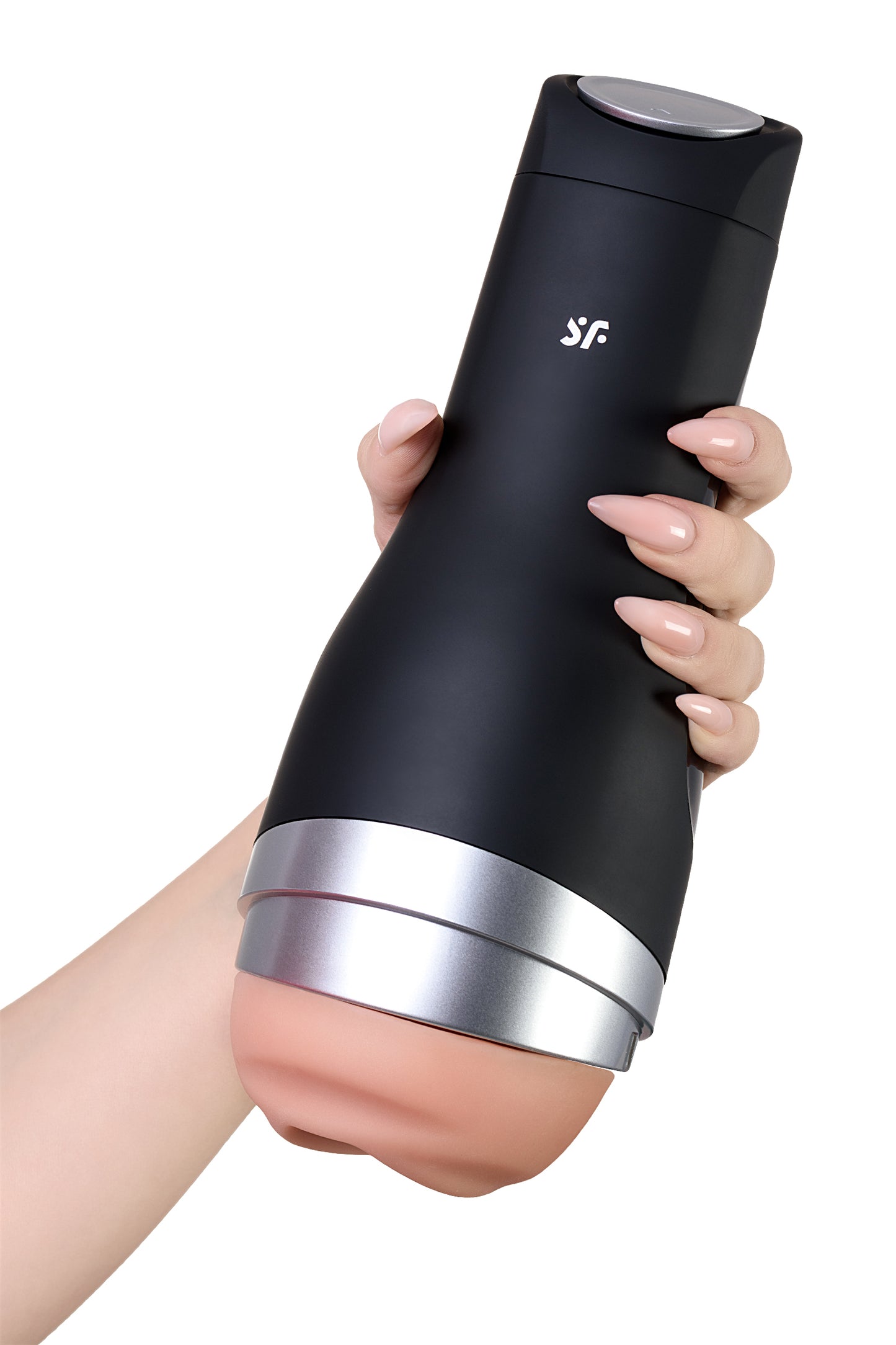 Satisfyer Men Classic Masturbator gerçekçi Olmayan, TPE, gümüş, 25,4 cm