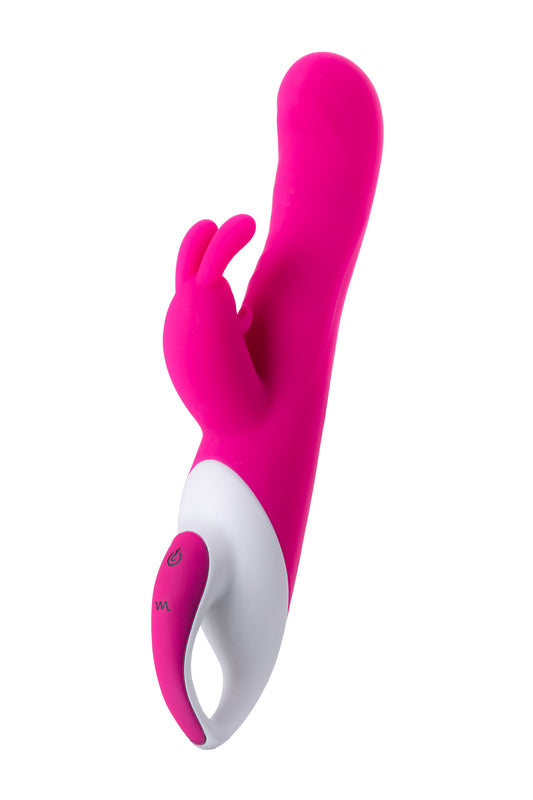 JOS ELLY Isıtmalı Vibratör,  silikon, pembe, 21,5 cm