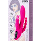 JOS SPANKY Üçlü Vibratör, silikon, pembe, 21 cm