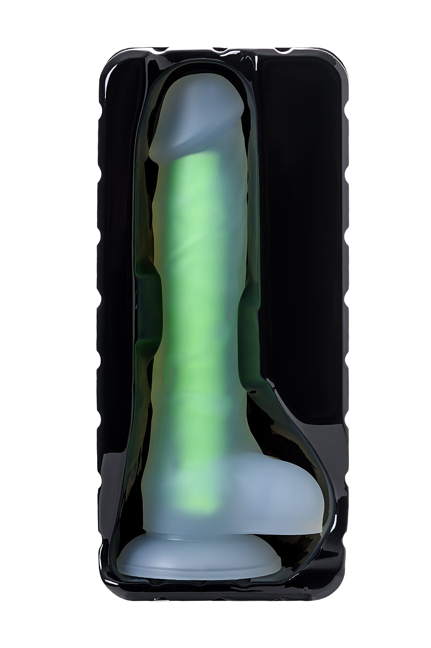 Beyond by Toyfa Clark Glow Gece Parlayan Dildo, Silikon, Şeffaf, 22 cm