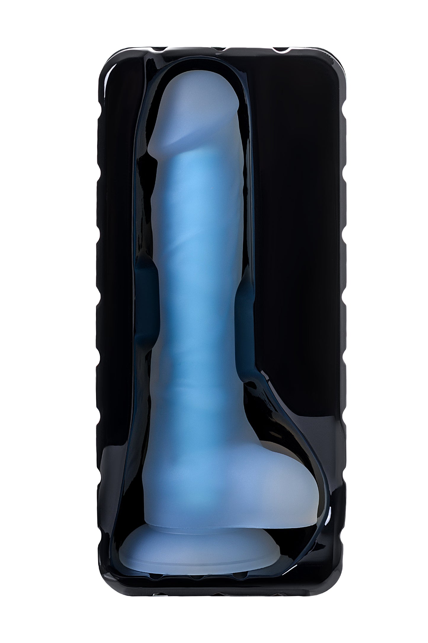 Beyond by Toyfa  Bruce Glow Gece Parlayan Dildo, Silikon, Şeffaf, 22 cm