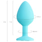 ToDo by Toyfa Brilliant Anal Plug, silikon, mavi, 8 cm, Ø 3 cm, 50 g
