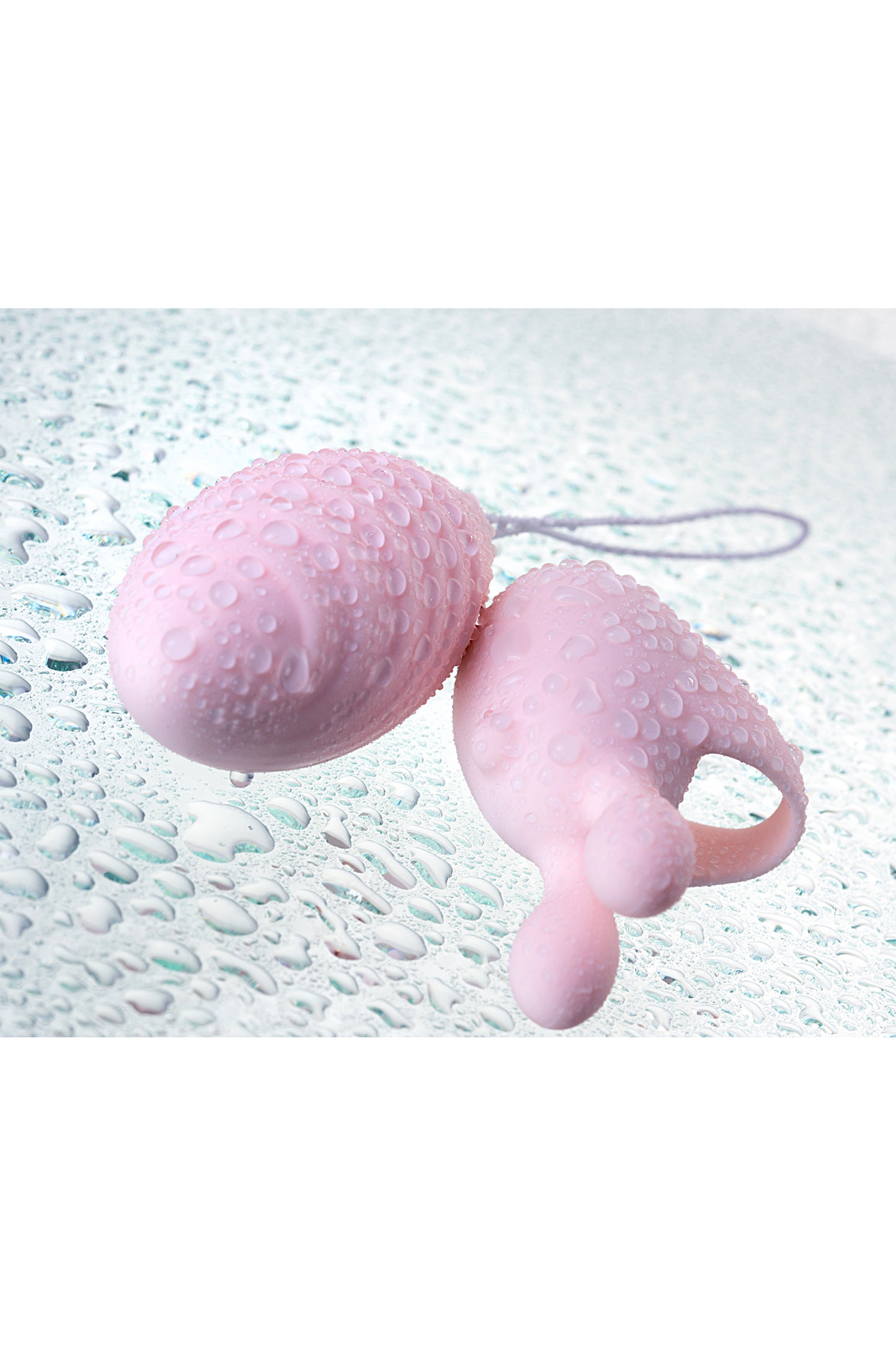 JOS VİTA Vajinel Plug Seti , silikon, pembe, 8,5 ve 8 cm