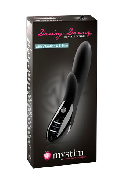 Mystim Daring Danny Elektro Stimülasyonlu Vibratör, Silikon, Siyah, 27 cm