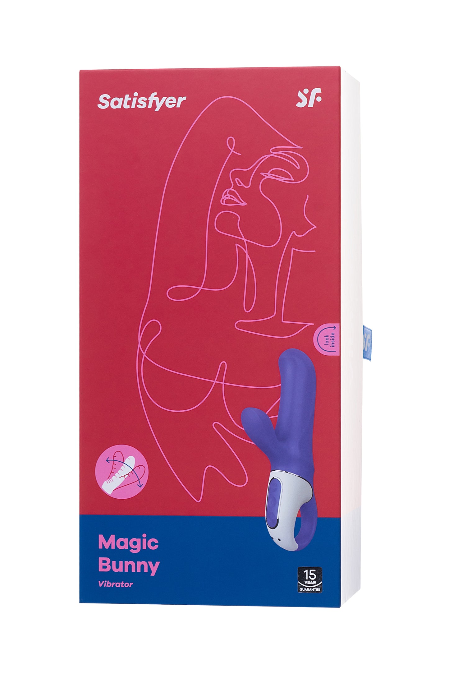 Satisfyer Magic Bunny Gerçekçi olmayan  Vibratörü, Silikon, Mor, 17,7 cm